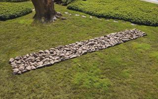 Richard Long - Pink Granite Line