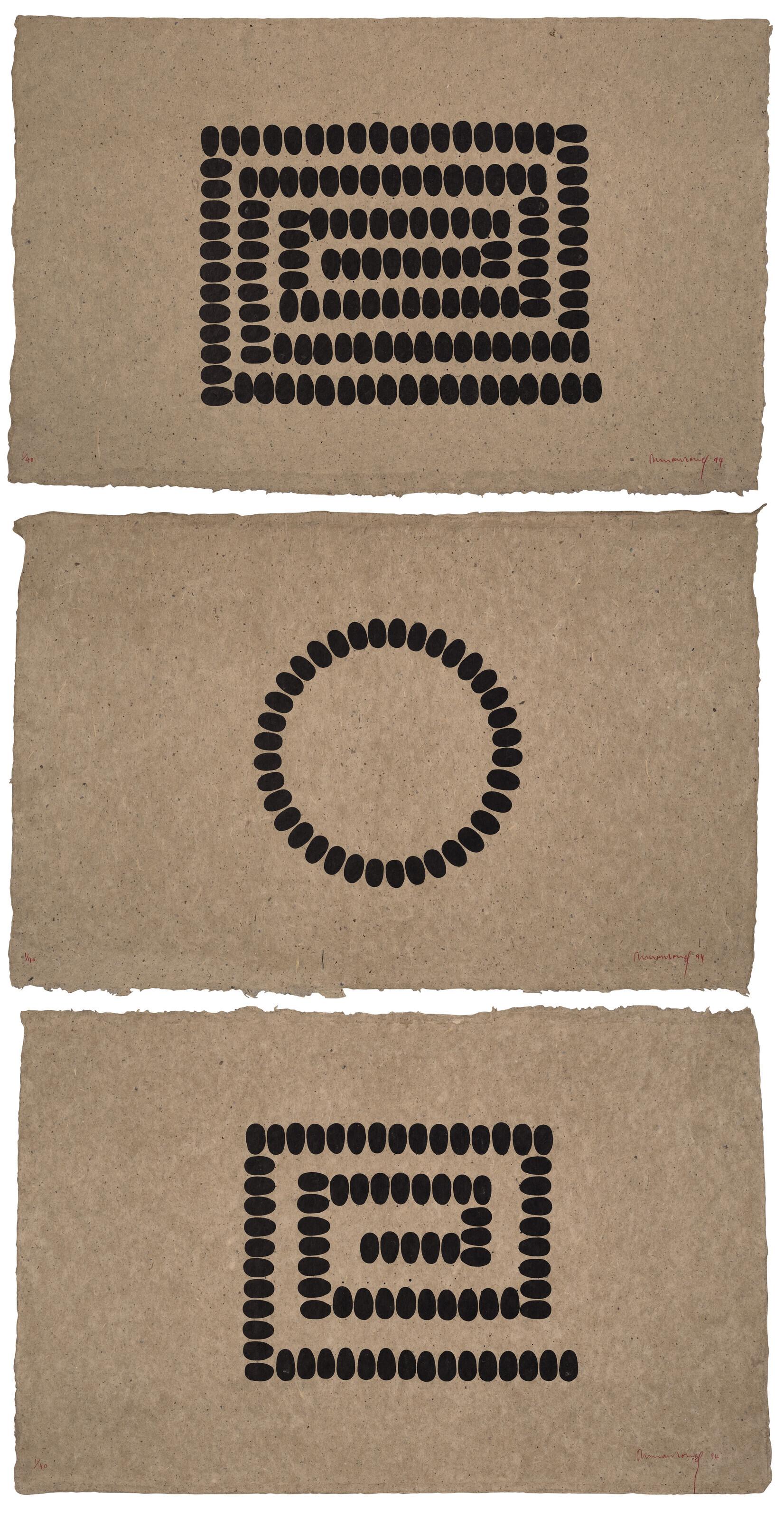 Richard Long - Untitled (A, B and C - Horizontal)