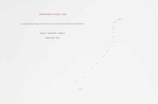 Richard Long - Urinating Places Line