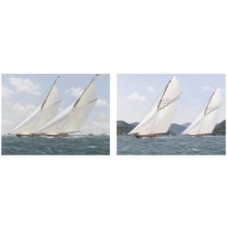 Richard M. Firth - Vigilant And Britannia Racing Off Hunter\'S Quay; Vigilant And Valkyrie Ii, Americas Cup, 1893