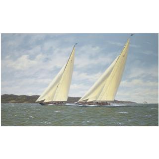 Richard M. Firth - Yankee And Britannia Racing In The Solent