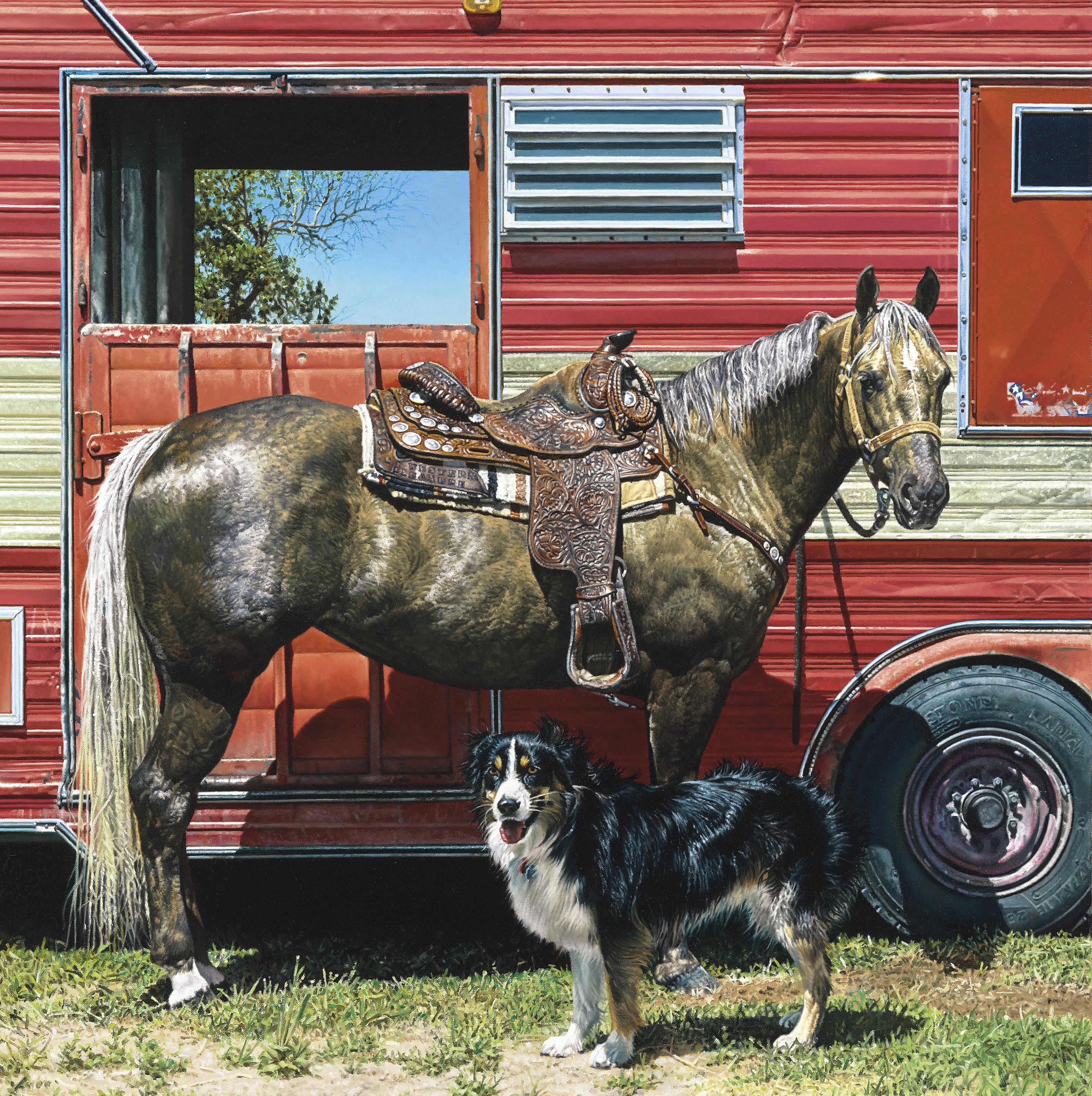 Richard McLean - Red Rider II with Border Collie