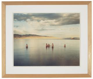 Richard Misrach - Boy Scouts and Fremont\'s Pyramid, Pyramid Lake Indian Reservation, 1991