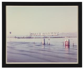 Richard Misrach - Flooded Marina (Gas Pumps), Salton Sea, California, from the series Desert Cantos III: The Flood, 1983