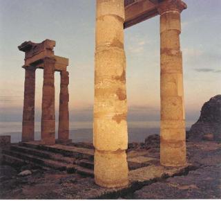 Richard Misrach - Lindos; Sounion (Star Trails); and Athena Nike, Greece