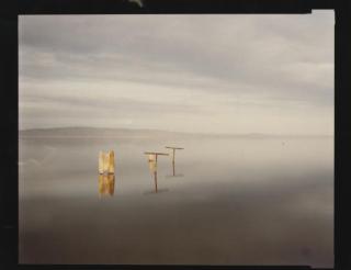 Richard Misrach - Submerged Clothesline, Salton Sea, 1983