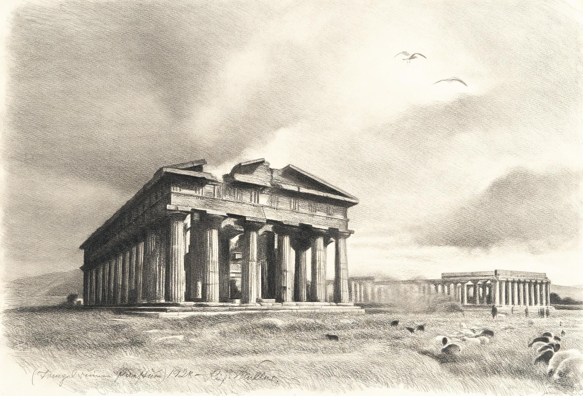 Richard Müller - „Tempelruinen Paestum“