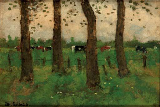 Richard Nicolaas Roland Holst - Cows in a field
