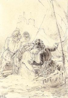 Richard Parkes Bonington - An Illustration To Walter Scott