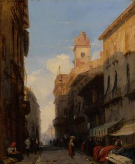 Richard Parkes Bonington - Corso Sant\'Anastasia, Verona