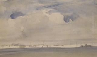 Richard Parkes Bonington - Le quai de Schiavoni, vu depuis l\'île de San Giorgio Maggiore