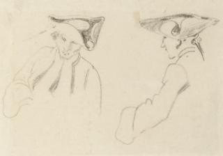 Richard Parkes Bonington - Sketch of two figures in military dress