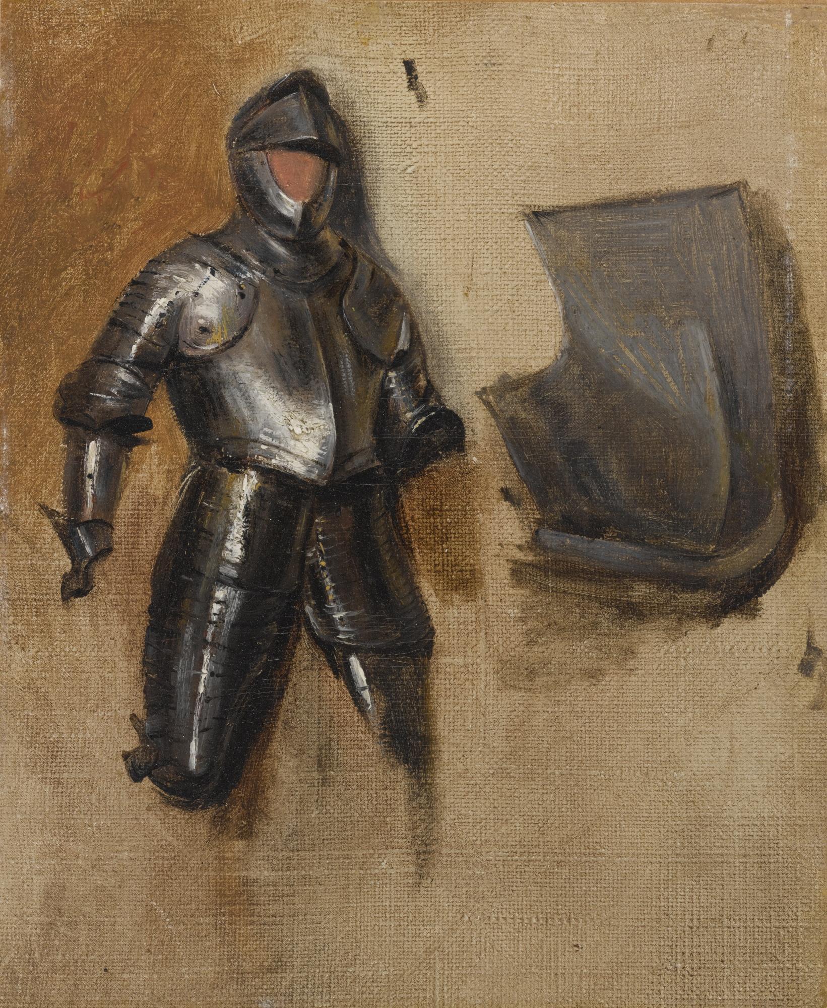 Richard Parkes Bonington - Study Of A Sixteenth-Century Half Suit Of Armor
