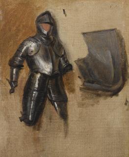 Richard Parkes Bonington - Study Of A Sixteenth-Century Half Suit Of Armor