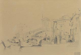 Richard Parkes Bonington - The Rialto Bridge, Venice, Italy