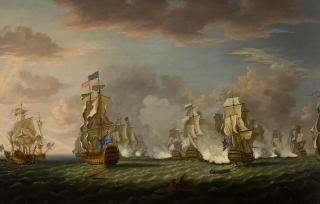 Richard Paton - The battle off Lagos, August 18, 1759