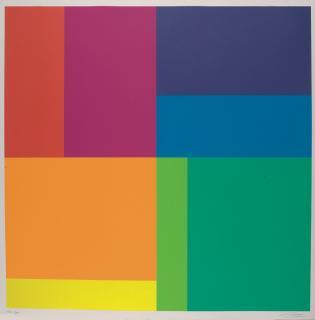 Richard Paul Lohse - Bewegung von acht Farben um eine Achse.