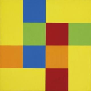 Richard Paul Lohse - Gruppe von acht Quadraten mit vier Rechtecken, 1952/75