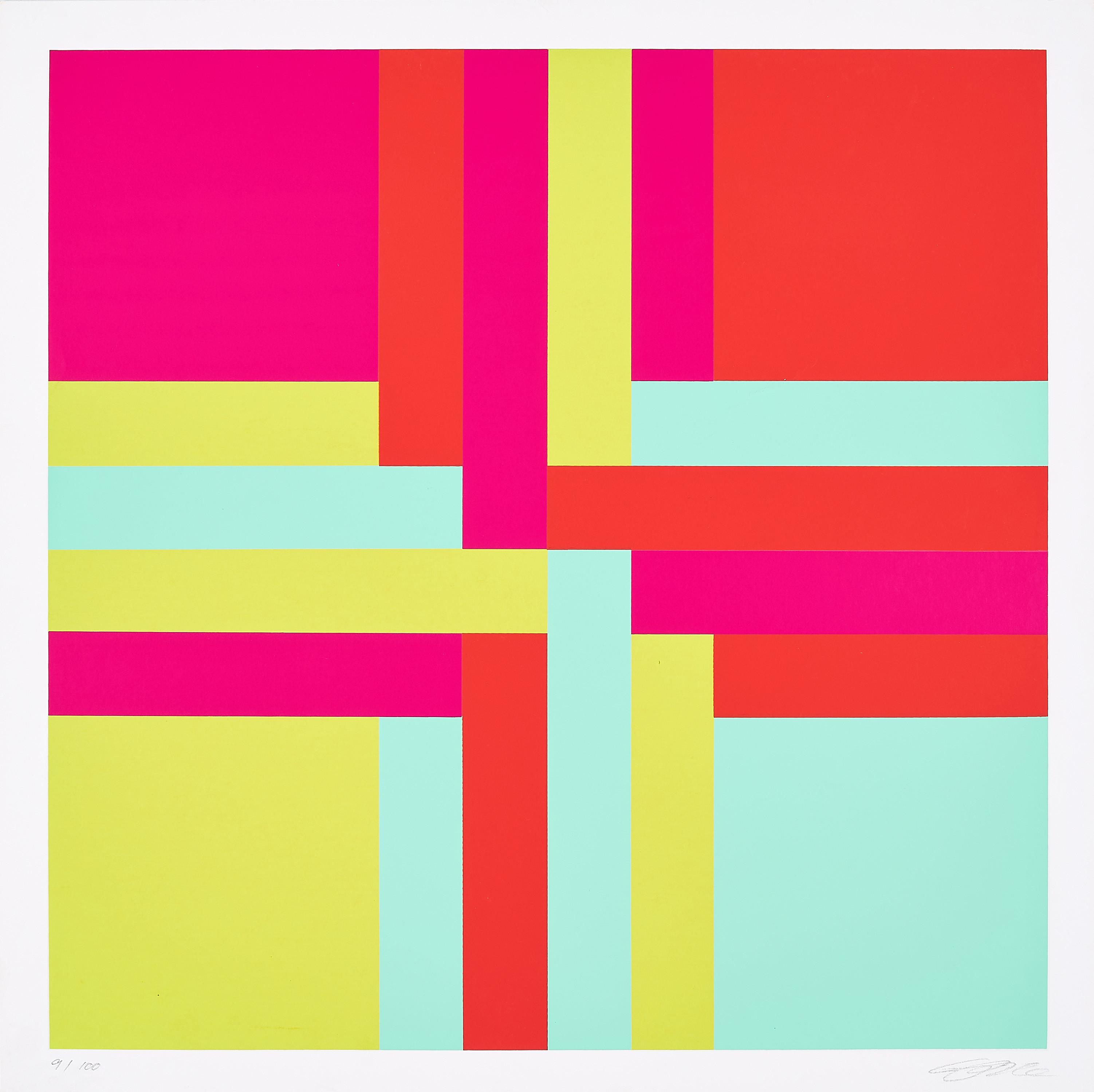 Richard Paul Lohse - Vier verschränkte Farbgruppen