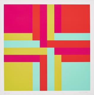 Richard Paul Lohse - Vier verschränkte Farbgruppen.