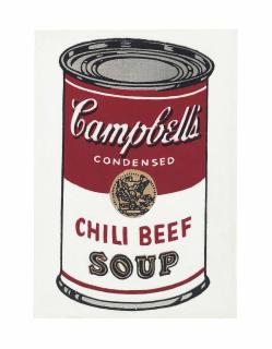 Richard Pettibone - Andy Warhol \'Campbell\'S Soup Can, Chili Beef,\' 1962