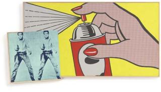 Richard Pettibone - Andy Warhol (Double Elvis, 1963) And Roy Lichtenstein (Spray, 1962)