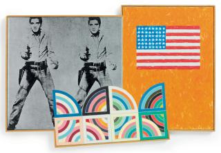 Richard Pettibone - Flag on Orange Field, Elvis and Tahkt 8
