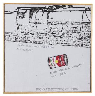 Richard Pettibone - Train Destroys Valuable Art Object; Andy Warhol, \