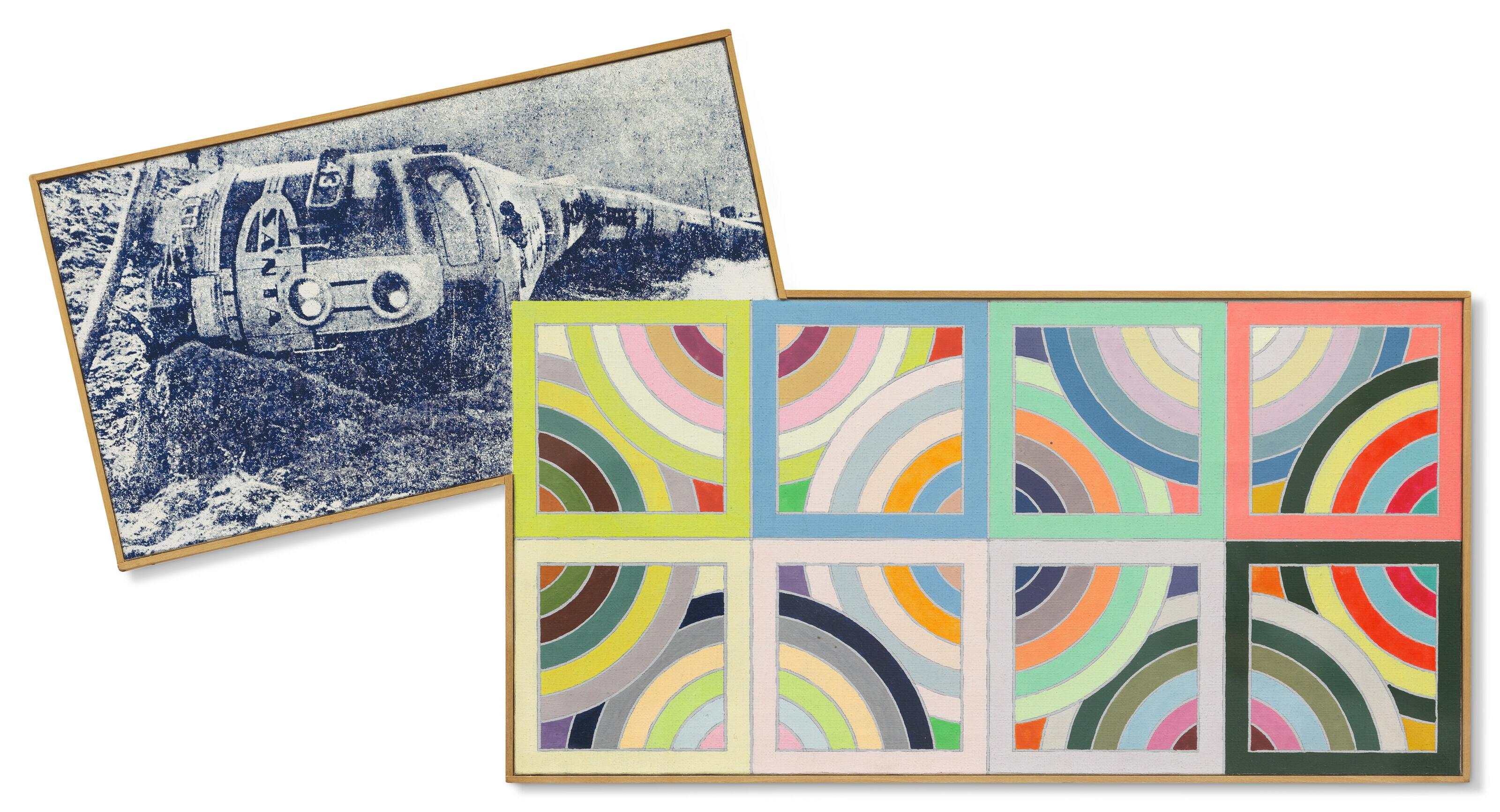 Richard Pettibone - Train Wreck and Large Stella #1