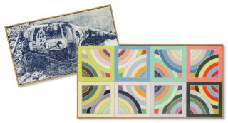 Richard Pettibone - Train Wreck and Large Stella #1