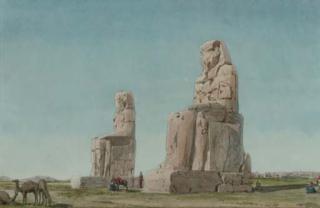 Richard Phene Spiers - The Colossi of Memnon, Thebes