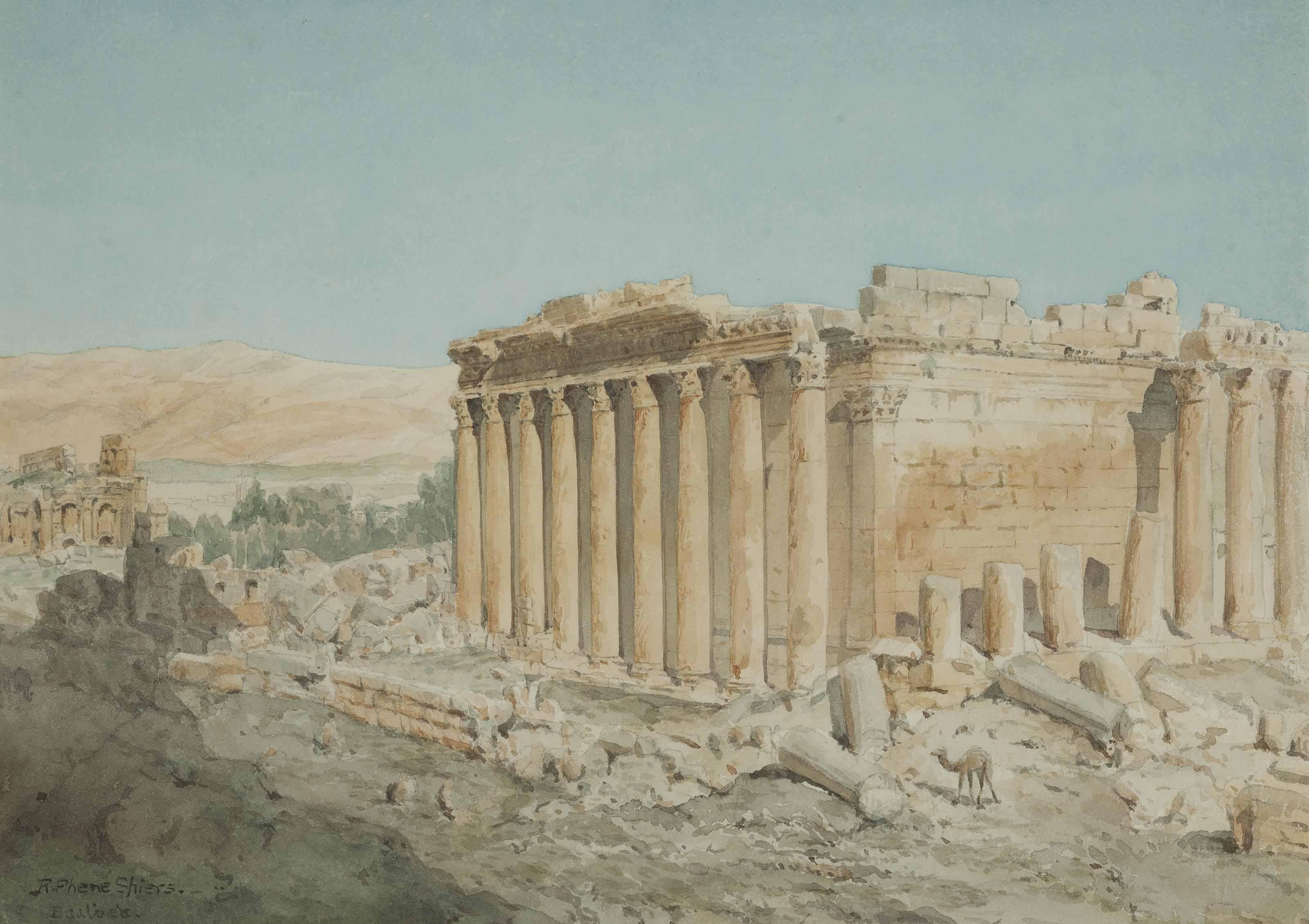 Richard Phene Spiers - The Temple of Jupiter, Baalbek