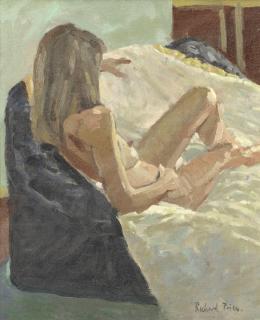 Richard Price R.O.I. - Seated Female Nude