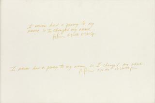 Richard Prince - I never had a penny to my name so I changed my name