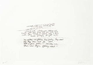 Richard Prince - [My Mother and Father Keep Fighting...], from Black Jokes