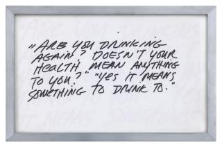 Richard Prince - Untitled (Joke: Are You Drinking Again...)
