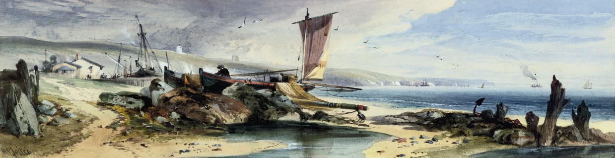 Richard Principal Leitch - Fishing boats on the south coast