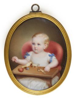 Richard Schwager - Portrait of Count Maldeghem, when a child