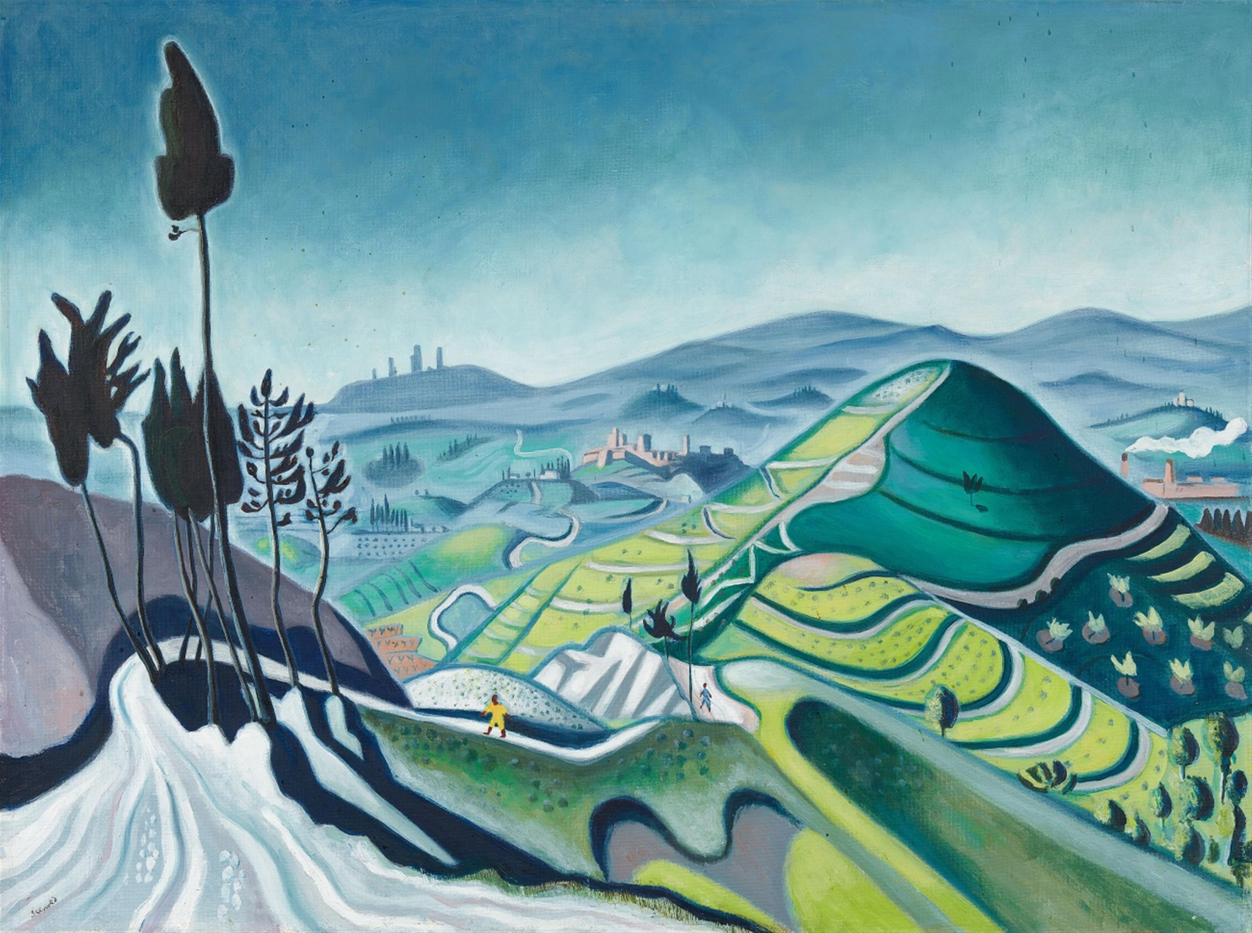 Richard Seewald - Toskanische Landschaft