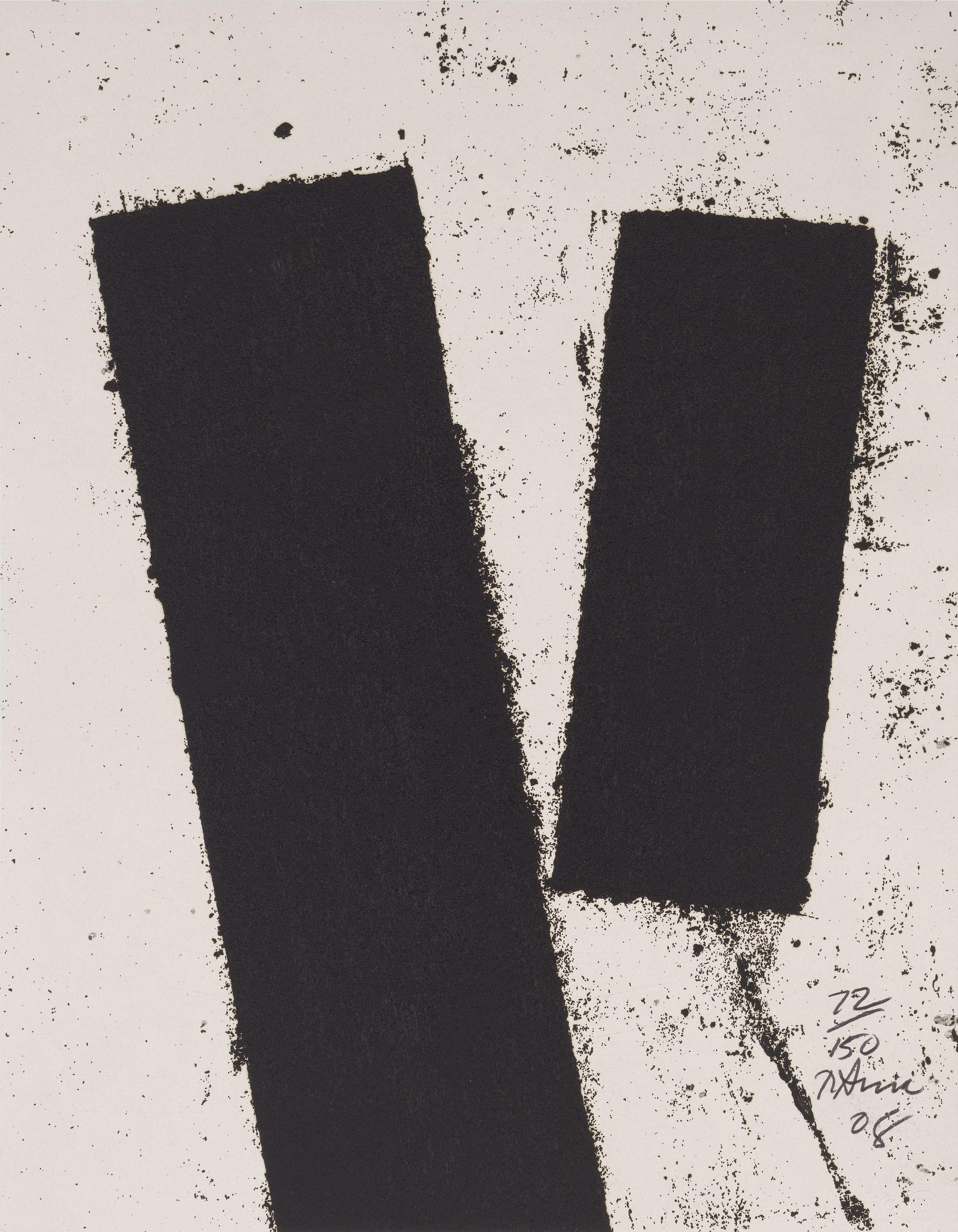 Richard Serra - Promenade Notebook Drawing for Obama, from Artists for Obama