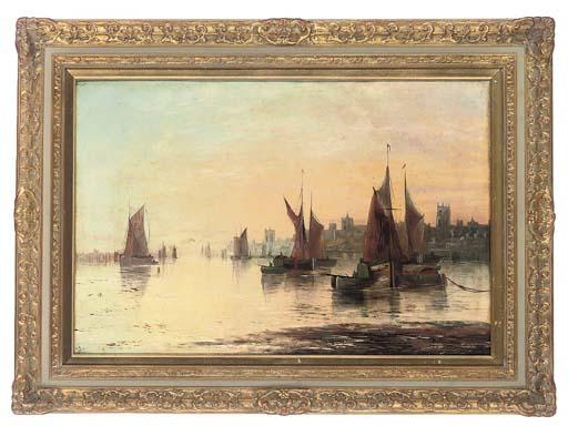 Richard Short - Moored vessels at sunset