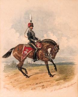 Richard Simkin - 10th Prince of Wales\'s Own Royal Hussars; and three others