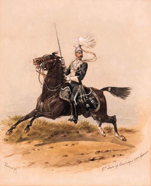 Richard Simkin - 17th Duke of Cambridge\'s Own Lancers; and three others
