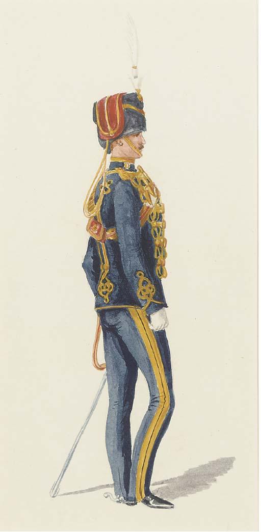 Richard Simkin - An officer of the 7th Hussars (illustrated); A soldier of the 88th Foot; and A soldier of the Royal Norfolk Regiment
