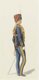 Richard Simkin - An officer of the 7th Hussars (illustrated); A soldier of the 88th Foot; and A soldier of the Royal Norfolk Regiment