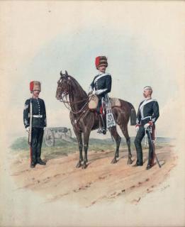 Richard Simkin - Officers of the Royal Artillery