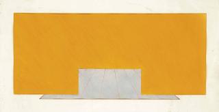 Richard Smith - Untitled (Yellow and Grey)