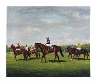 Richard Stone Reeves - Approaching the Start, Arlington, Million, 1981