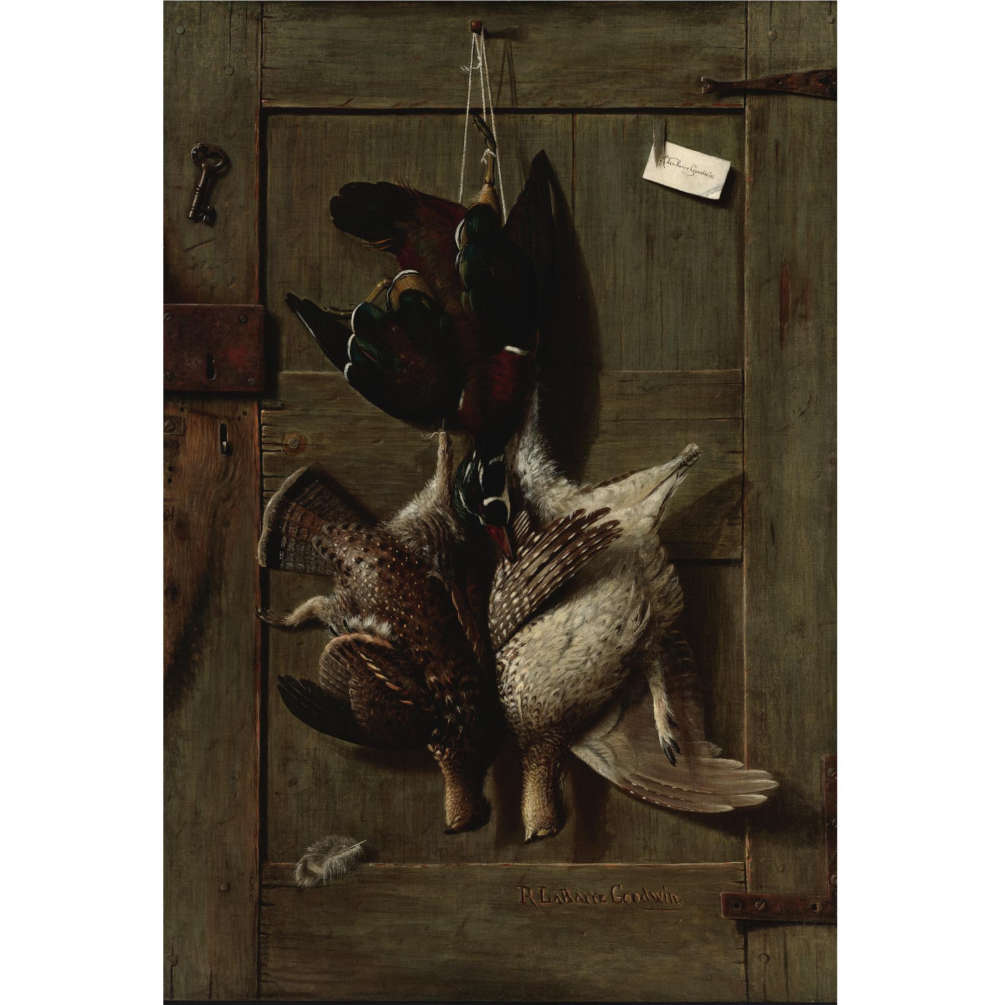 Richard T. LaBarre Goodwin - Still Life With A Wood Duck And Grouse
