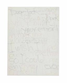 Richard Tuttle - Letter to Jock and Eric; together with Little Stones and Five Drawing Plans for Cloth Pieces